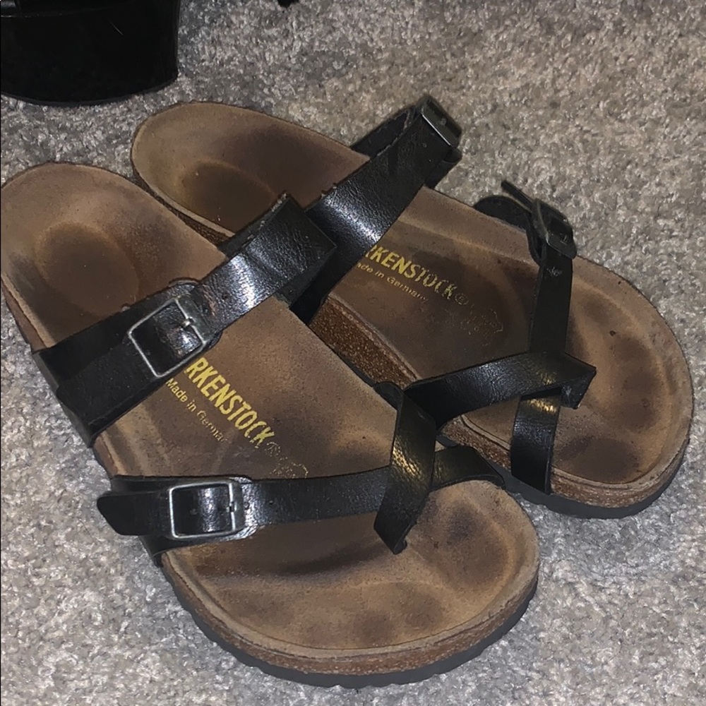 Black Birkenstock sandals